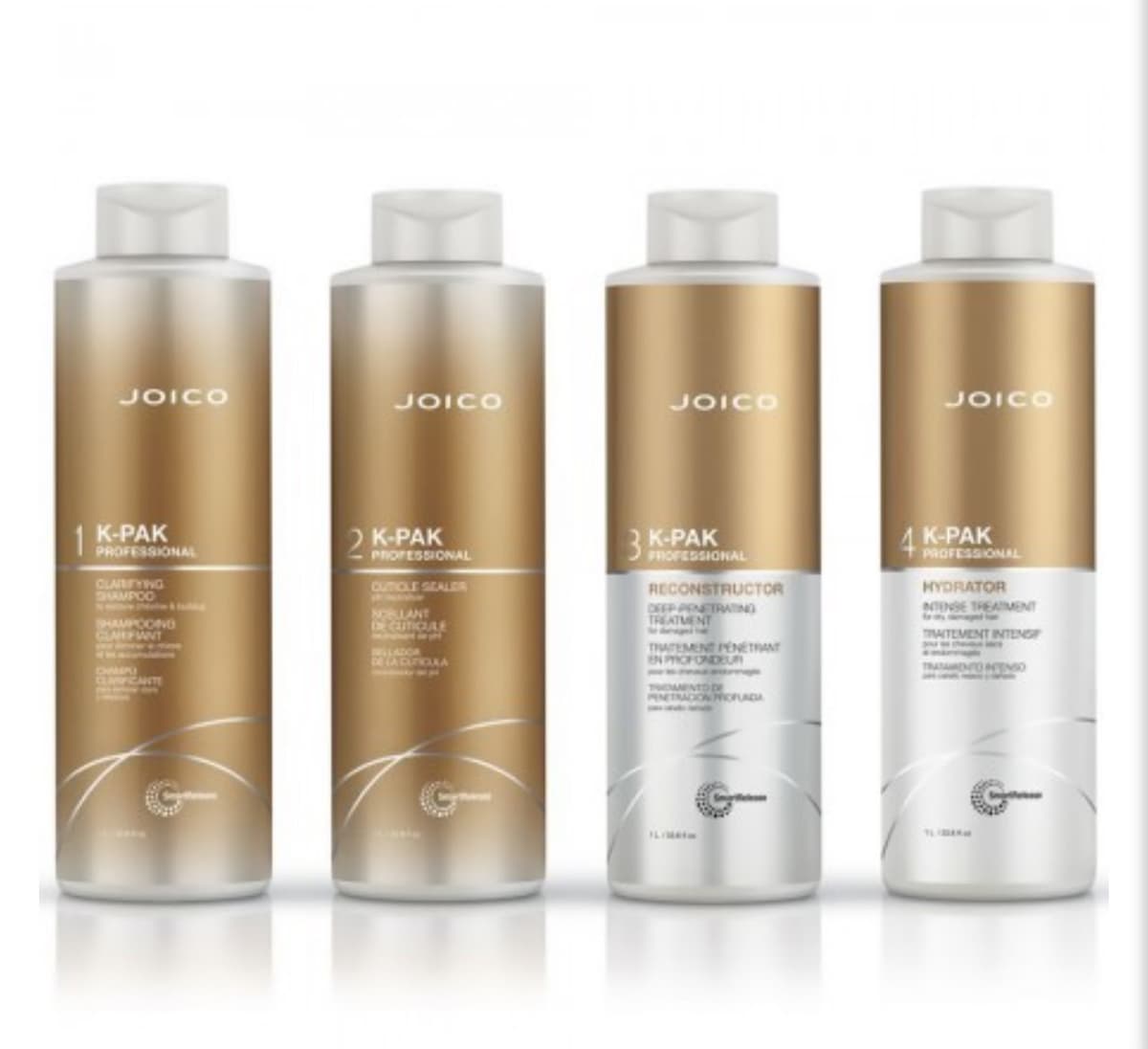 Kit Joico K-PAK Hair Repair System 4 Passos 1L