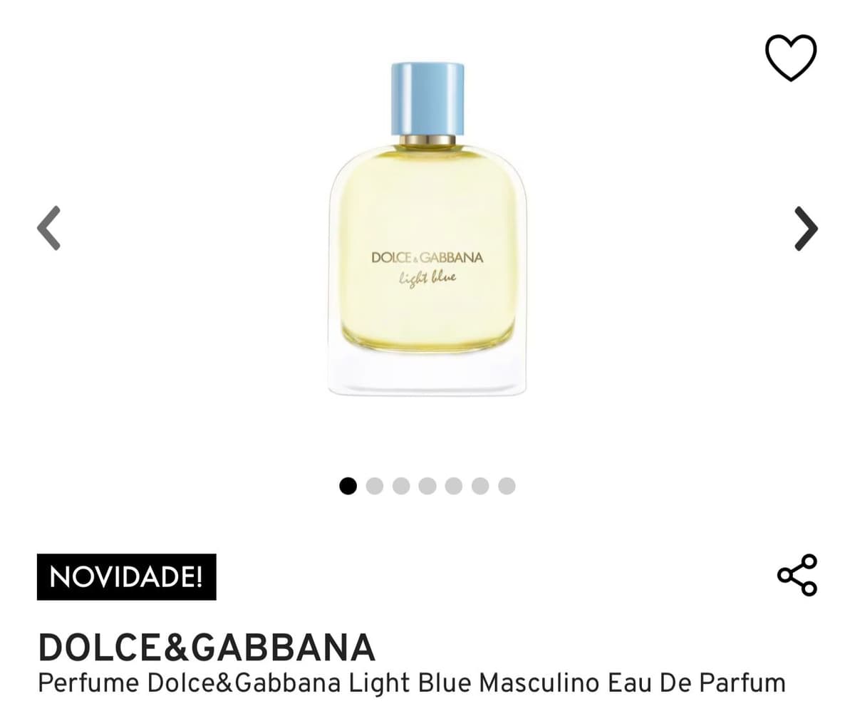 Dolce & Gabbana Light Blue Masculino Eau de Parfum
