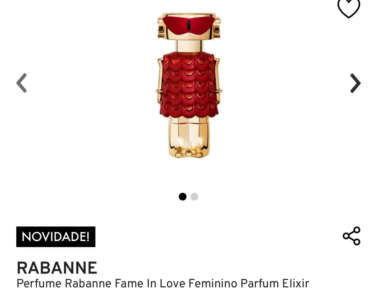 Rabanne Fame In Love Feminino Parfum Elixir